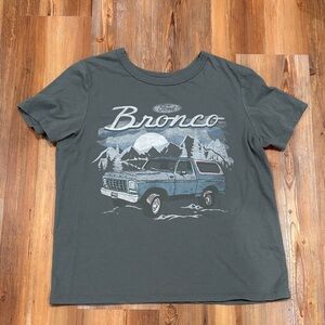 Ford Bronco Charcoal Tee with Blue Graphic